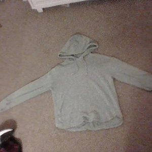 .universal thread, hoodie, light green, has a hood, long sleeved